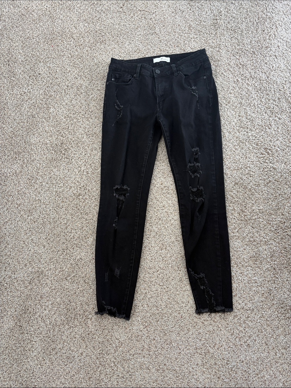 KanCan Black Distressed Skinny Jeans